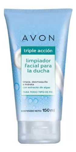 Limpiador Facial Para La Ducha Triple Ac Avon 150ml +regalo