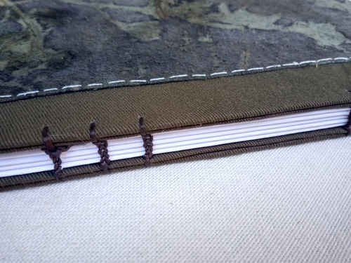 Imagen 3 de 5 de Cuaderno Artístico, Impresión Vegetal. Cielo