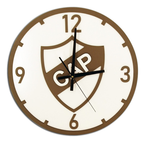 Reloj Futbol De Pared Analógico De Mdf Platense 40cm