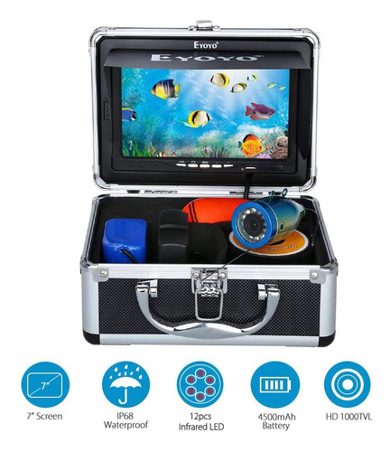 Eyoyo Camara Portatil Pesca Subacuatica Impermeable 1000tvl