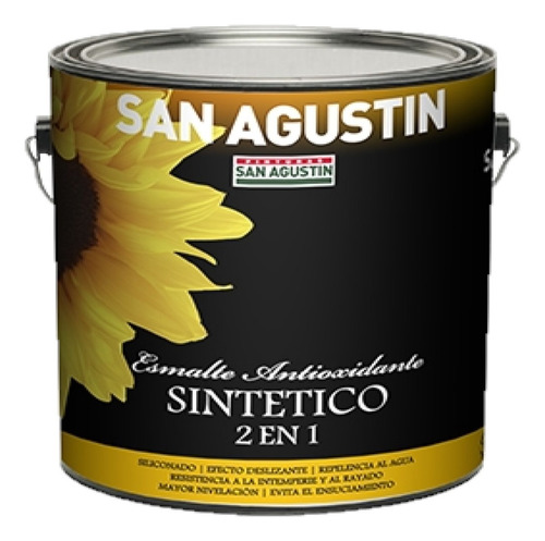 Sintetico Siliconado San Agustin Negro Mate - 1/2l