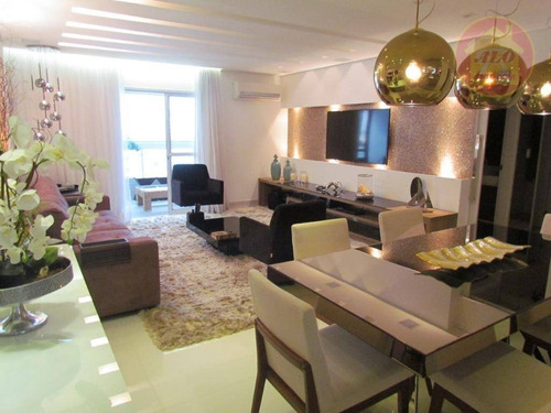 Apartamento Com 3 Dormitórios À Venda, 148 M² Por R$ 1.220.000 - Canto Do Forte - Praia Grande/sp - Ap5551