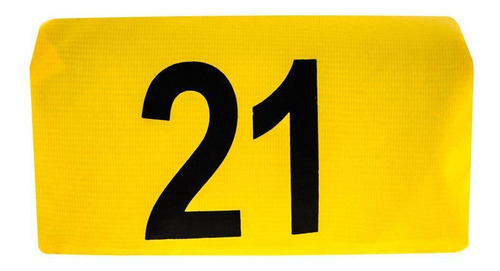 Kit 10 Prismas Amarelo Com Imã Numerados Estacionamento
