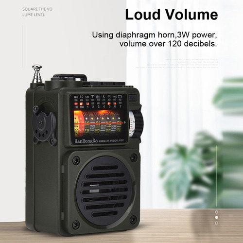 Radio Am Fm Hrd-700 Con Receptor Y Reproductor De Música