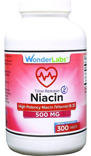 Suplemento Niacina Vitamina B3 500 Mg 30 - L a $620