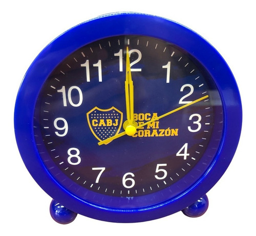 Reloj Despertador Club Boca Junior Licencia Oficial 12x12cm