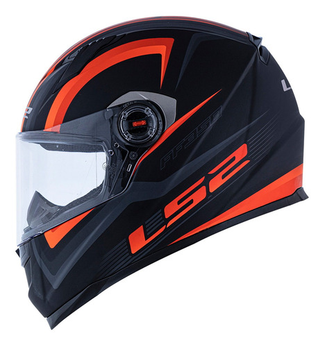 Capacete Ls2 Ff358 Sigma Fosco Laranja