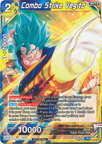 Dragon Ball Tcg Combo Strike Vegito P-133 Promo No Holo