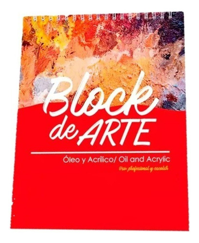Block De Arte Alpen, Óleo Y Acrílico Tamaño Carta Argollado