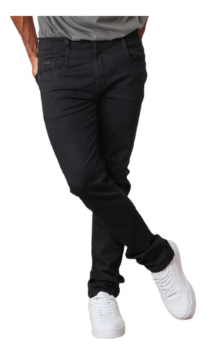 Calça Masculina Jeans Preta Slim Fit Max Denim Ref: 00110888