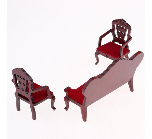 F Set De Muebles Miniatura Para Sala De 1:12
