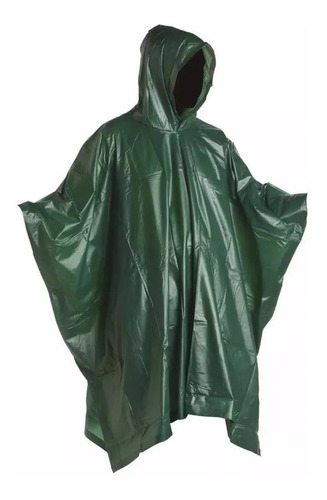 Poncho Capa De Lluvia Albatros Pvc Liviano Con Capucha