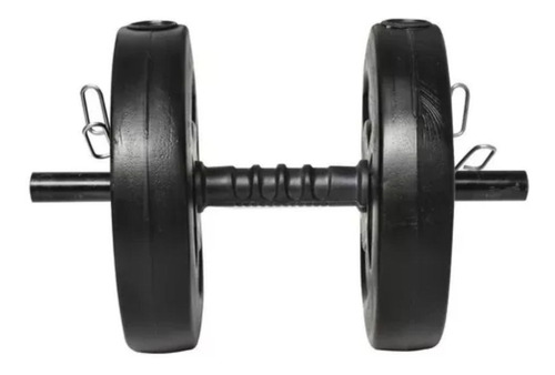 Imagen 3 de 7 de Kit 2 Mancuernas + Barra + 24 Kg. Discos Pesas Pvc Sonnos