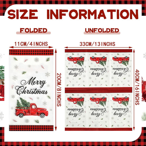Geyoga 200 Pcs Servilletas De Navidad Para Invitados 2 ...