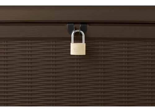 Imagen 4 de 6 de Baul Plastico Exterior Keter Borneo Simil Madera 420 L