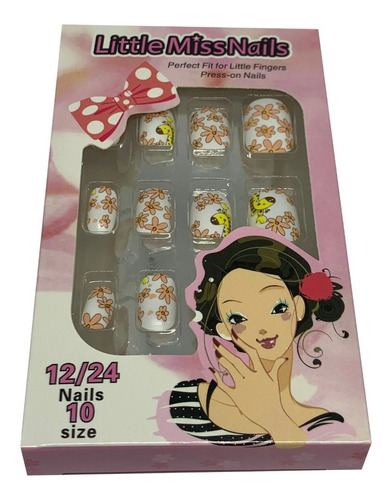 Uñas Postizas Press On Nails(12p)