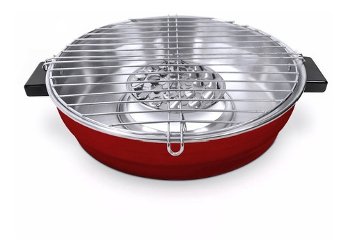 Practi Asador Sarahi Grill Aluminio Rojo - A7576