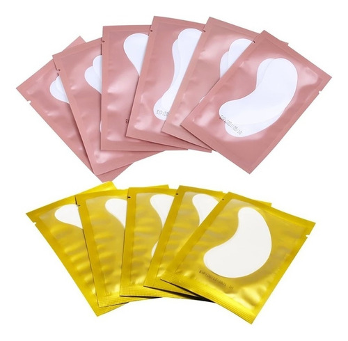 100 Pares Protetor Pálpebra Gel Alongamento Cílios Patch Pad Cor ALEARORIOS