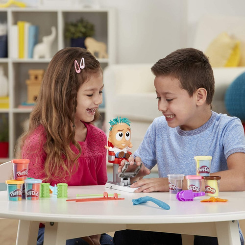 Imagen 7 de 9 de Play Doh Peluqueria Con 8 Latas Tricolor Hasbro Original