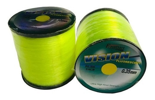 Bobina Nylon Tanza Visión  0.35 Mm  X 1/4 Lbs - R 20,5 Lbs