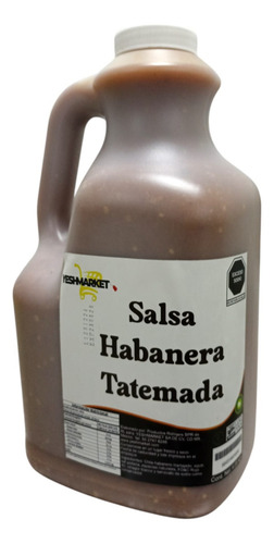 Salsa De Habanero Tatemada Picosa Para Alitas Tacos 4 Lt