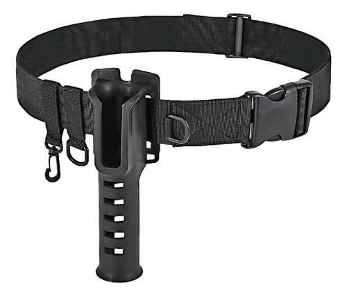 Soporte Para Caña De Pescar, Cinturón, Ajustable, Negro