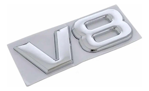 Emblema V8 Metal 3d Camionetas Ford Toyota Lujo Adhesivo