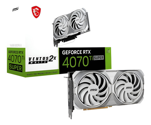 Placa De Vídeo Msi Ventus 2x Nvidia Geforce Rtx 4070ti Gddr6