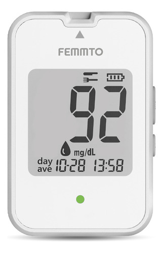 Medidor De Glucosa Aparato Medir Glucometro Digital Diabetes Lancetas Punzador Estuche Femmto Kf-b12