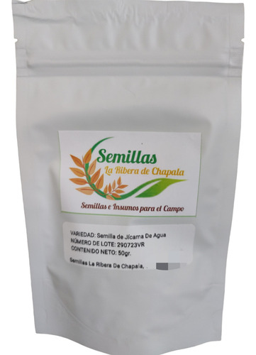 Semilla De Jícama De Agua, Bolsa 50 Grs