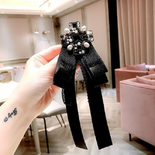 Corbata Dama Vintage Bow Knot Lace Rhinestone Tie