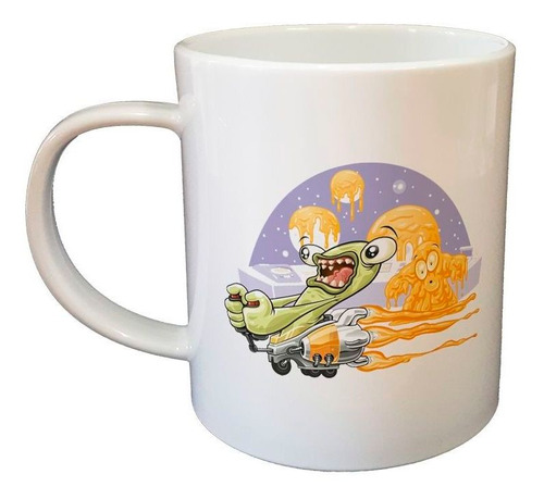 Taza De Plastico Alien Recorriendo Mundo Extraño