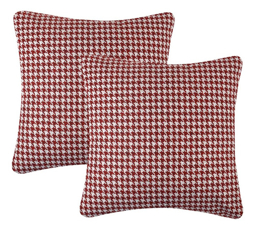 Yeiotsy 2 Fundas De Almohada De Pata De Gallo Geométricas Pa