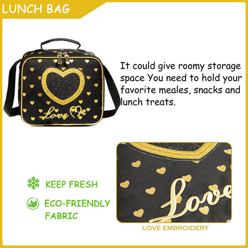 Mochilas Escolares Juego De Mochila Con Estampado De Corazon