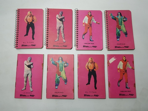Imagen 2 de 10 de Titanes En El Ring Antiguo Banderín + Libretas Mag 58272
