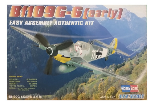 Bf 109 G-6 Temprano Maqueta P/armar Hobby Boss 1/72