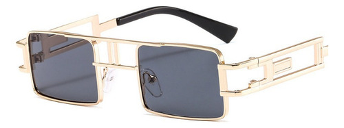 Gafas De Sol Rectangulares Steampunk Uv400 De Moda