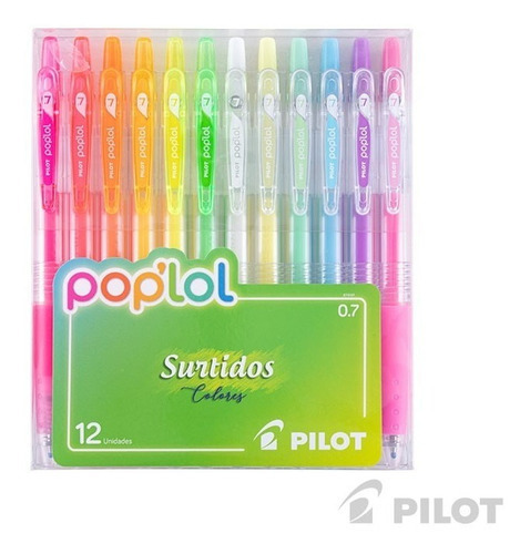 Lápices Gel Pilot Pop Lol Set 12 Colores