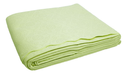 Colcha Piquet Capela Tognato King Jacquard 100% Algodão Cor Verde/lima