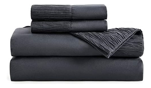 Bedsure Queen Sheets Grey - Sábanas Suaves Para Cama Tamaño