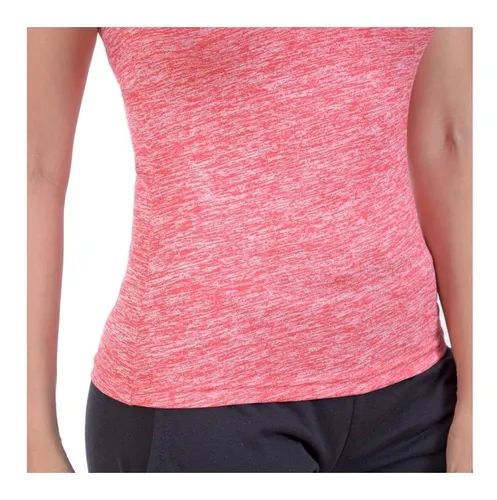 Camiseta Cuello V Jaspeada Wilson Dama Gym Fitness