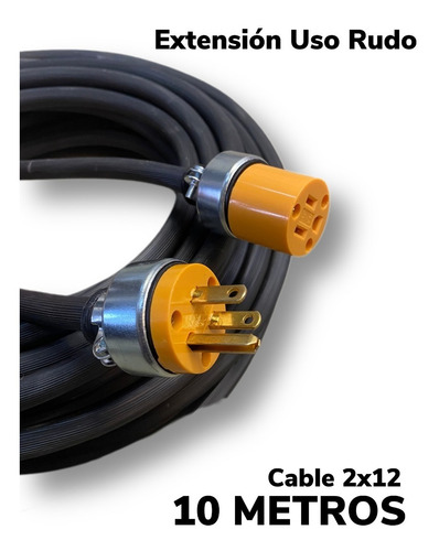 Extension Cable Uso Rudo 10 Metros C. 12 Reforzada (10 Pzas)