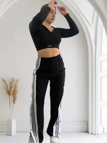 Pantalon 3 Lineas Con Broches