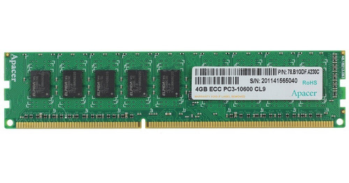 Memoria Ram Apacer Udimm Ecc 4gb Pc3-10600e 1333 Mhz