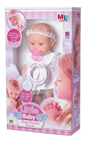 Kit 06 Bonecas Little Baby - Minha Primeira Oração Pai Nosso