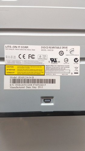 Gravadora Lite On, Ihas 124 B