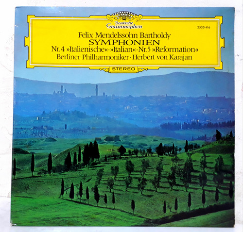 Lp Mendelssohn: Sinfonias 4 & 5. Karajan (novinho). Import. Edição Limitada