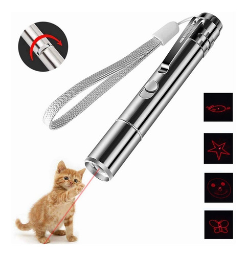 Juguete Para Gato Mascota Puntero Láser Usb Recarg 7 En 1