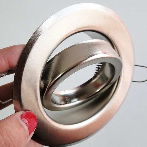 Imagen 6 de 10 de Spot Embutir Platil Circular Con Dicroica Led 7w Pack X10