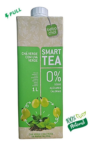 Chá Verde Com Uva Verde S/açúcar 0 Calorias S/ Sódio 1 Litro